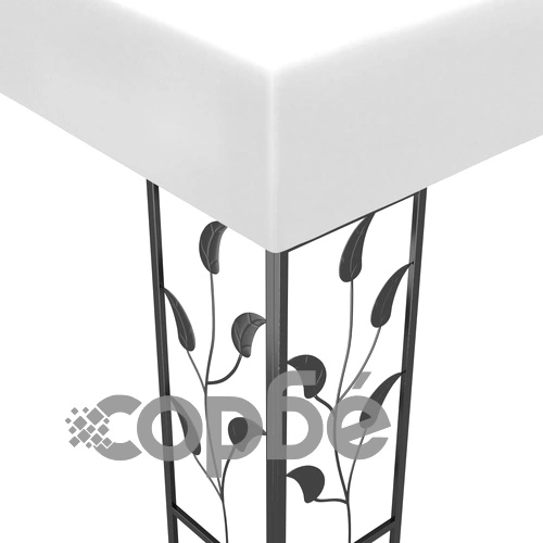 Беседка, 3х3 м, бяла, 180 г/м² ➤ топ цена ➤ sorbe.bg
