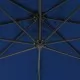 Градински чадър чупещо рамо и стоманен прът 300 см лазурен