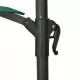 Чадър за монтаж на стена с LED и метален прът, 300 см, зелен