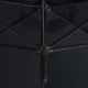 Двоен чадър със стоманен прът, антрацит, 600 см