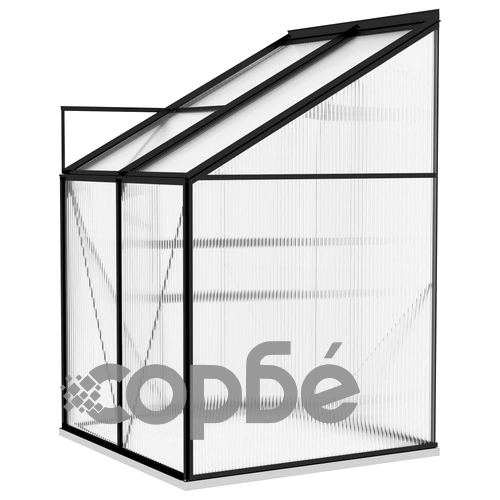 Оранжерия, антрацит, алуминий, 2,7 м³ ➤ топ цена ➤ sorbe.bg