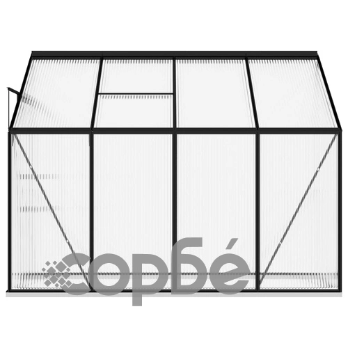 Парник, антрацит, алуминий, 5,24 м³ ➤ топ цена ➤ sorbe.bg