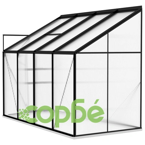 Парник, антрацит, алуминий, 5,24 м³ ➤ топ цена ➤ sorbe.bg