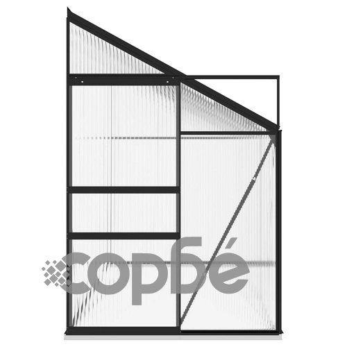 Оранжерия, антрацит, алуминий, 7,77 м³ ➤ топ цена ➤ sorbe.bg