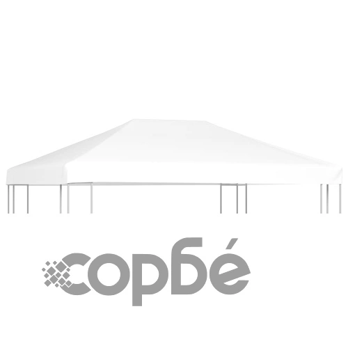 Покрив за шатра, 270 г/м², 4x3 м, бял ➤ топ цена ➤ sorbe.bg
