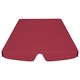 Резервен сенник градинска люлка виненочервен 150/130x105/70 см