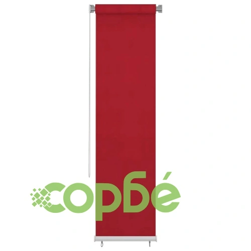 Външна роло щора, 60x230 см, червена, HDPE ➤ топ цена ➤ sorbe.bg