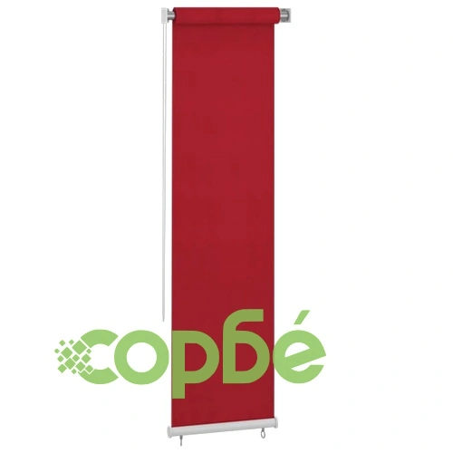 Външна роло щора, 60x230 см, червена, HDPE ➤ топ цена ➤ sorbe.bg