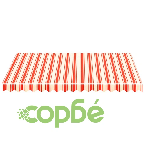 Резервно платнище за тенти, жълто и оранжево, 3х2,5 м ➤ топ цена ➤ sorbe.bg