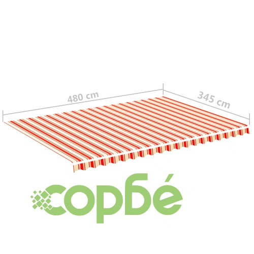 Резервно платнище за тенти, жълто и оранжево, 5x3,5 м на топ цена от sorbe.bg Резервно платнище за тенти, жълто и оранжево, 5x3,5 м ➤ топ цена ➤ sorbe.bg