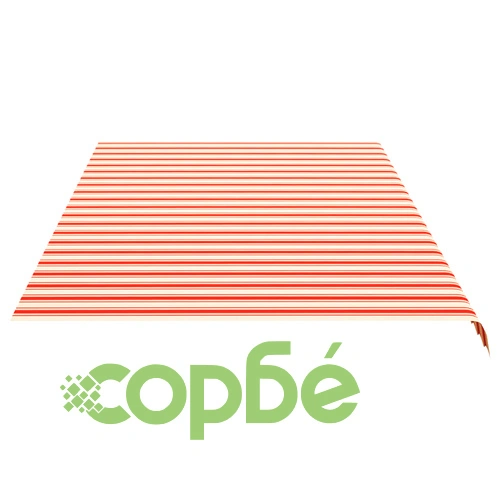 Резервно платнище за тенти, жълто и оранжево, 6x3 м ➤ топ цена ➤ sorbe.bg