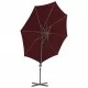 Градински чадър чупещо рамо и стоманен прът бордо 300 см 