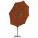 Градински чадър чупещо рамо и стоманен прът теракота 300 см