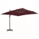 Градински чадър с чупещо рамо и алуминиев прът бордо 400x300 см