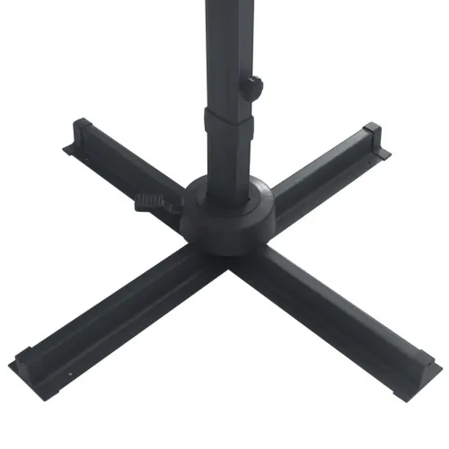 Чадър с чупещо рамо и LED лампи бордо червен 400x300 см ➤ топ цена ➤ sorbe.bg