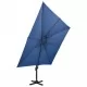 Градински чадър чупещо рамо двоен покрив 300x300 см морскосин