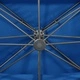 Конзолен градински чадър с двоен покрив, лазурносин, 400x300 см