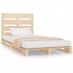 Рамка за легло, бор масив, 75x190 см, 2FT6, Small Single