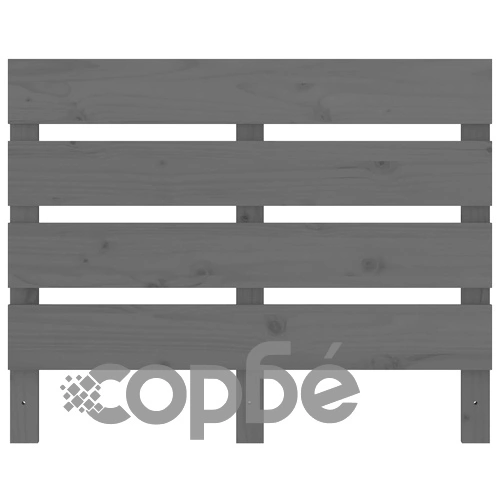 Рамка за легло, сива, 75x190 см, бор масив, Small Single ➤ топ цена ➤ sorbe.bg