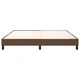 Рамка за легло без матрак, тъмнокафява, 160x200 см, плат