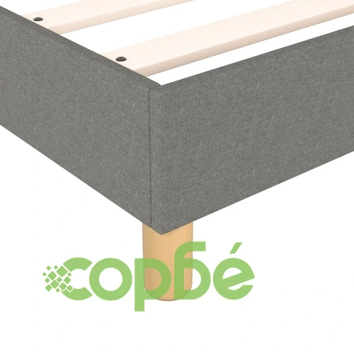 Рамка за легло без матрак, тъмносива, 140x190 см, плат ➤ топ цена ➤ sorbe.bg