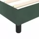 Боксспринг рамка за легло, тъмнозелена, 100x200 см, кадифе