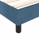 Боксспринг рамка за легло синя 140x190 см кадифе
