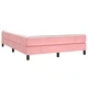 Рамка за легло, розова, 140x190 см, кадифе