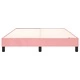 Рамка за легло, розова, 140x190 см, кадифе