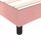 Боксспринг рамка за легло розова 140x190 см кадифе