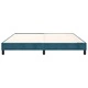 Рамка за легло без матрак, тъмносиня, 160x200 см, кадифе