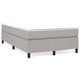 Рамка за легло без матрак, светлосива, 120x200 см, плат