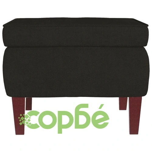 Люлеещ се стол с дървени крака и черен, тъмнозелен, кадифе ➤ топ цена ➤ sorbe.bg