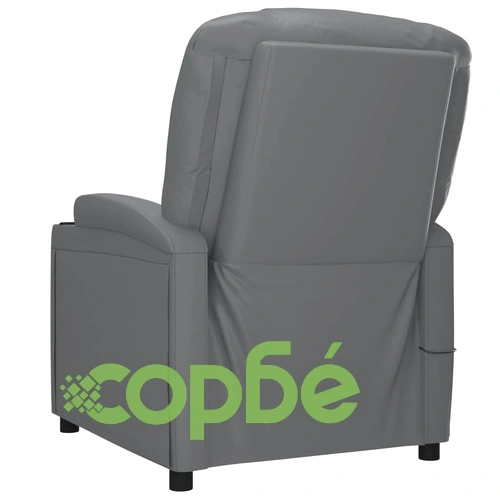 Изправящ стол, сив, изкуствена кожа ➤ топ цена ➤ sorbe.bg