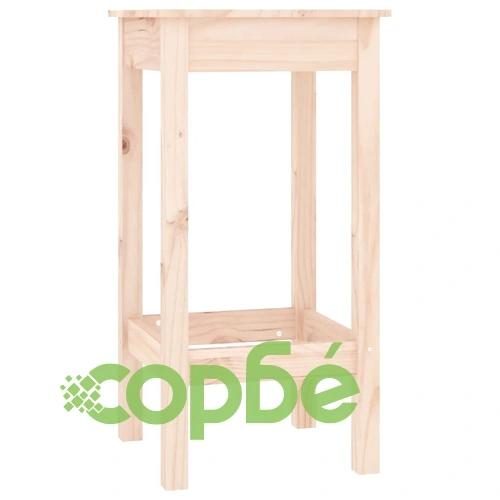 Комплект бар столове от 4 части, масивна борова дървесина ➤ топ цена ➤ sorbe.bg