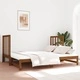 Разтегателно дневно легло меденокафяво 2x(90x190) см бор масив