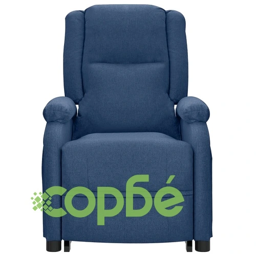 Изправящ стол, син, текстил ➤ топ цена ➤ sorbe.bg