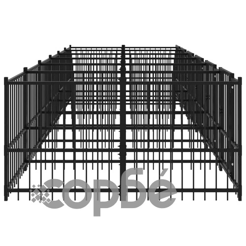 Дворна клетка за кучета, стомана, 11,26 м² ➤ топ цена ➤ sorbe.bg