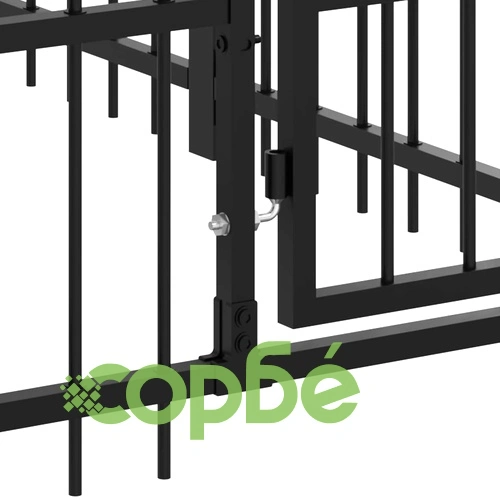 Дворна клетка за кучета, стомана, 16,89 м² ➤ топ цена ➤ sorbe.bg