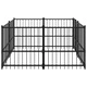 Дворна клетка за кучета, стомана, 3,75 м²