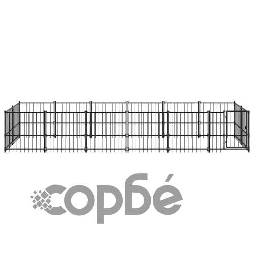 Дворна клетка за кучета, стомана, 11,26 м² ➤ топ цена ➤ sorbe.bg