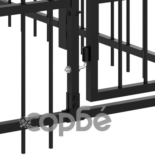 Дворна клетка за кучета, стомана, 15,02 м² ➤ топ цена ➤ sorbe.bg