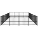 Дворна клетка за кучета, стомана, 33,87 м²