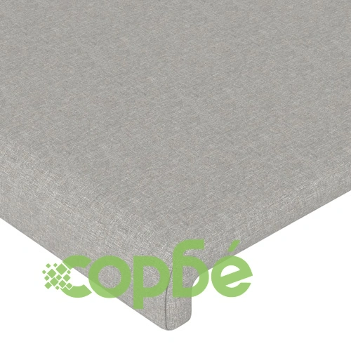 Рамка за легло без матрак, светлосива, 160x200 см, плат ➤ топ цена ➤ sorbe.bg