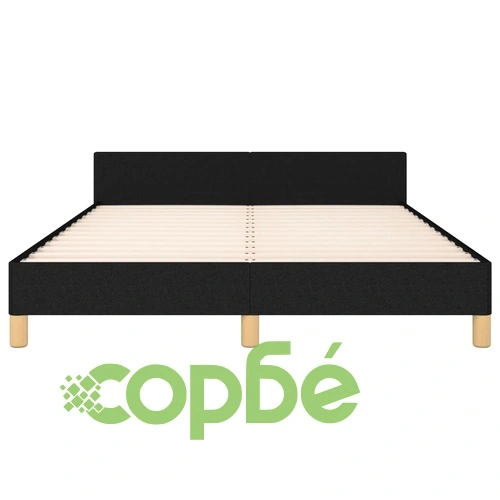 Рамка за легло без матрак, черна, 140x190 см плат ➤ топ цена ➤ sorbe.bg