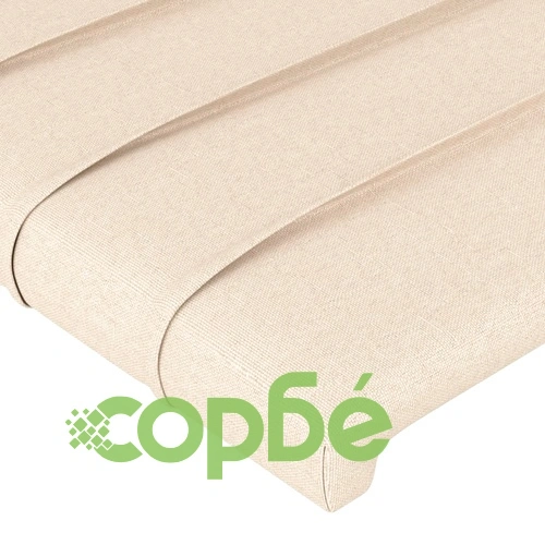 Рамка за легло без матрак, кремава, 160x200 см, плат ➤ топ цена ➤ sorbe.bg