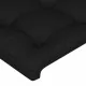 Рамка за легло с табла, черна, 80x200 см, плат