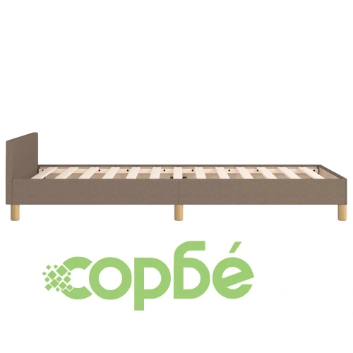 Рамка за легло с табла, таупе, 90x190 см, плат ➤ топ цена ➤ sorbe.bg