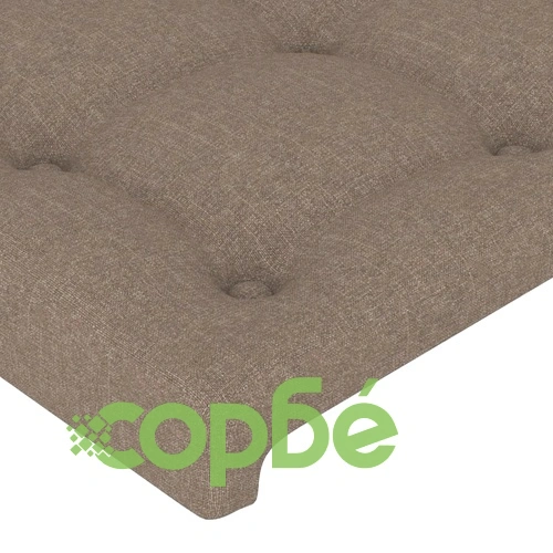 Рамка за легло с табла, таупе, 90x190 см, плат ➤ топ цена ➤ sorbe.bg