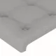 Рамка за легло с табла, светлосива, 140x190 см плат